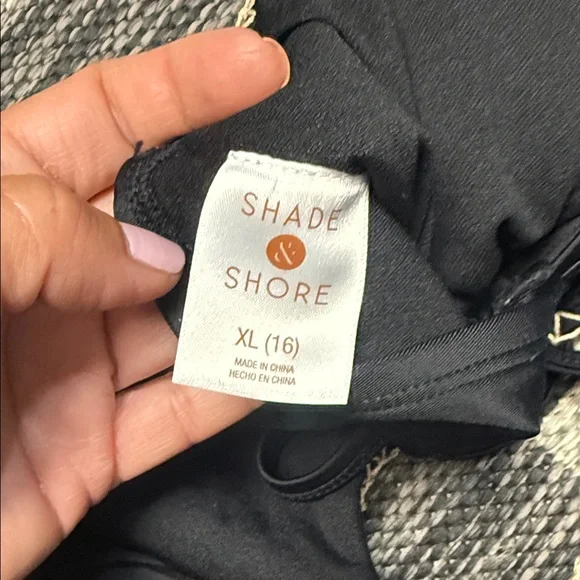 Shade & Shore Black Cut-Out One-Piece Swimsuit - Picture 3 of 3